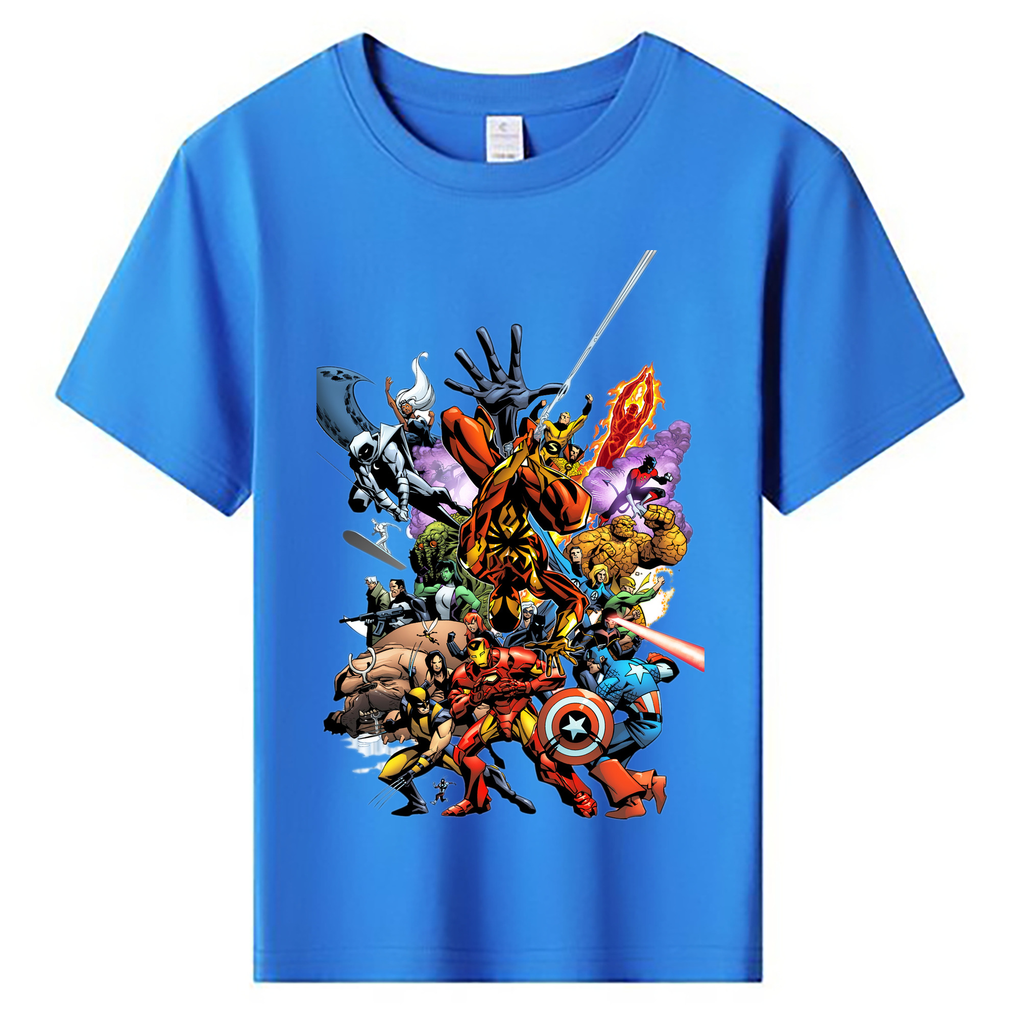 （画像用） アベンジャーズ The Avengers 綿100％キッズTシャツ（フロントプリント）